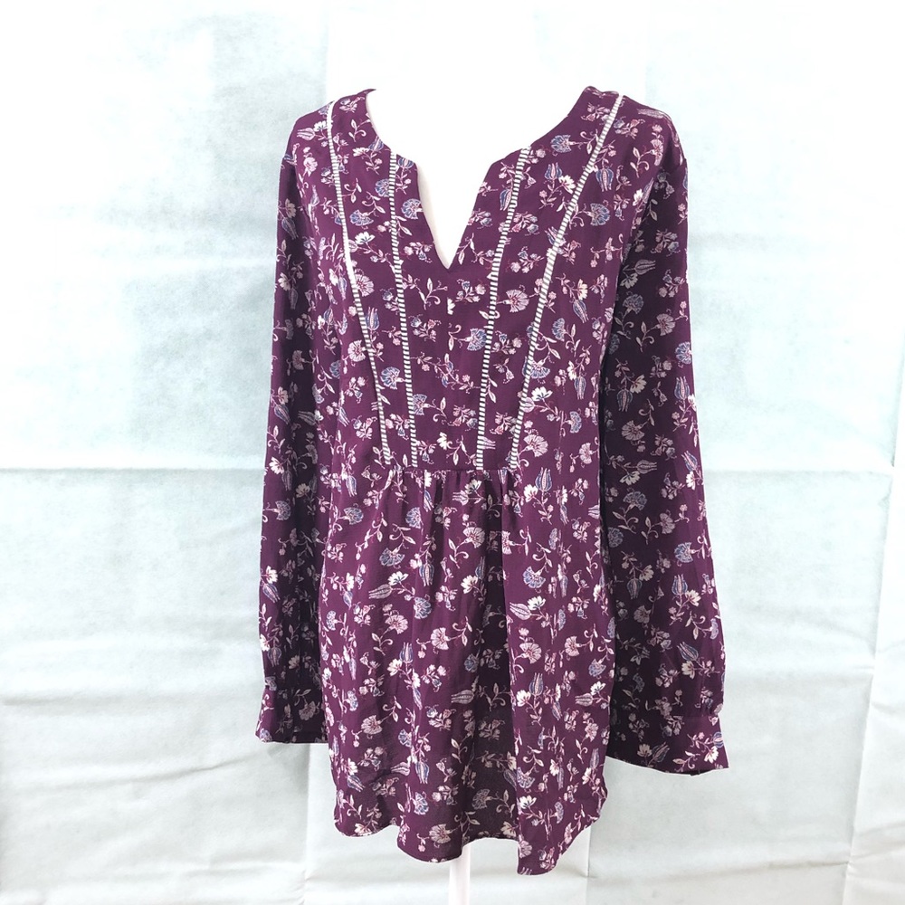 Purple Boho Blouse